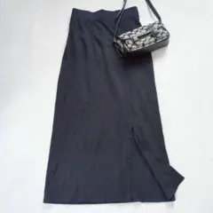 センスオブプレイス◇ロングタイトスカート サイドスリット 大人シンプル M