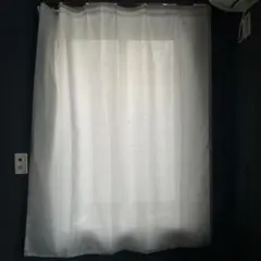 NITORI 薄手ライトグレーメッシュカーテン 110×135