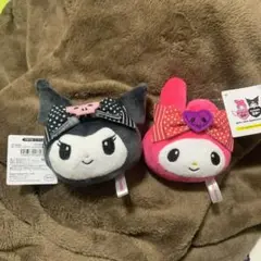 【新品】ぬいぐるみキーホルダークロミ20th、マイメロディ50th フェイス