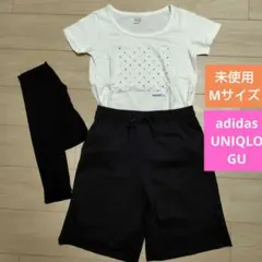 エクササイズセット☆Tシャツ＆ハーフパンツ＆トレンカ