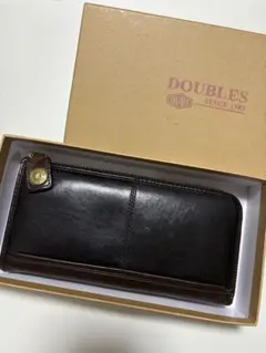 DOUBLES ダークブラウン 長財布