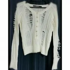 LIP SERVICE ダメージ ニット