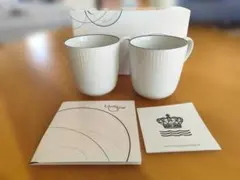 ロイヤルコペンハーゲン blue line ペアマグカップ