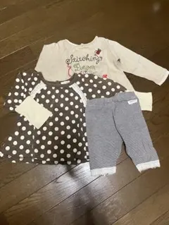 Seraphベビー服3点セット トップス2点ボトムス1点 90cm