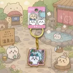 ちいかわ 温泉地限定 キーホルダー ダイカット うさぎ ハチワレ 新品