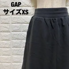 GAPギャップ グレー フレアミニスカート XS ゴムウエスト 春夏【2117】のサムネイル