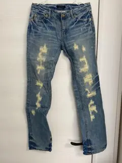 ダメージデニム スキニー ジーンズ