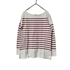 MACPHEE マカフィー ボーダー ロングTシャツ カットソー 長袖 (M)のサムネイル