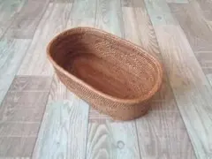 楕円ケース●模様●アタ●バリ島●1046.1●アジアン雑貨