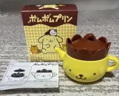 ポムポムプリン ティーポット型　小物入れ　ハッピーセット
