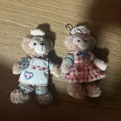 ダッフィー シェリーメイ ぬいぐるみバッジ ペアセット