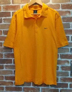 Nike Dri-FIT オレンジ 半袖 ゴルフシャツ