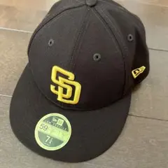 【美品】New Era 59FIFTY ブラウン ゴールド キャップ