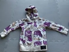 BREEZE 猫柄 パーカー　薄手　 サイズ90