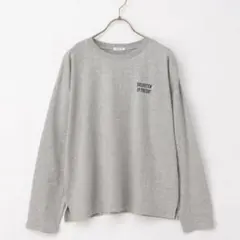 ロゴプリントゆるTシャツ　杢グレー　ハニーズ