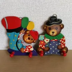 木製 くまのフック 2個セット ウォールフック