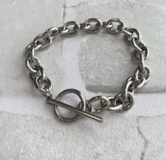 シルバーマンテルブレスレット ユニセックス 男女兼用 韓国 ストリート　m5