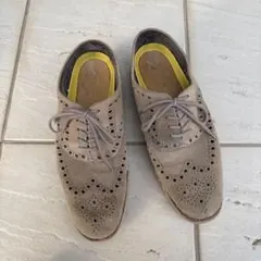 M*y様 コールハーンのベージュ スエード オックスフォードシューズ