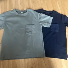 UNIQLO U ポケットTシャツ 2枚セット 130cmのサムネイル