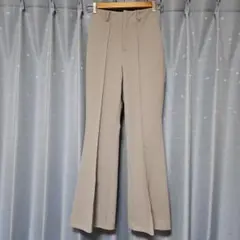 FREE’S MART センタープレス フレアパンツ パープル