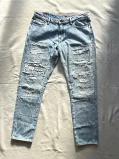 DENHAM リペア加工　デニムパンツ　MONROE インディゴ　W27L30