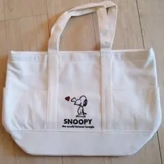 スヌーピー　キャンパス　トートバック