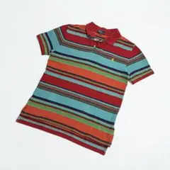 【使用感あり】Polo Ralph Lauren マルチボーダーポロシャツ XS