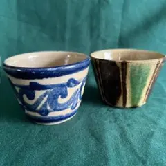 骨董　沖縄やちむん　湯呑5個　1970年代 骨董 沖縄やちむん 湯呑5個 1970年代 骨董 沖縄やちむん 湯呑5個 1970年代