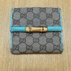 GUCCI バンブー 二つ折り財布 ※ジャンク／リメイク・部品取り用