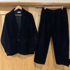フリークスストア コーデュロイ セットアップ ジャケット パンツ L ネイビー