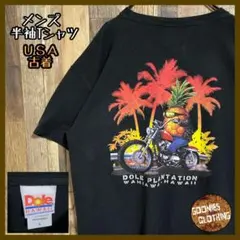 ハワイ 限定 Dole プランテーションT バックプリント 古着 半袖 Tシャツ