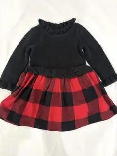 ベビーギャップ♡ニットワンピース♡ブロックチェック