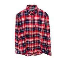 FIRST DOWN ファーストダウン メンズシャツ 長袖 ネルシャツ チェック