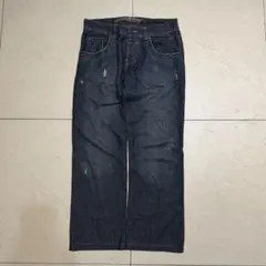 【古着】ワイドストレートデニム