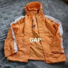【美品】GAP 1969 フード付パーカー　ウィンドブレーカー　オレンジ XSのサムネイル