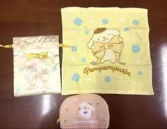 ポムポムプリン　タオルとポーチセット