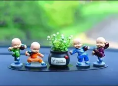小お坊さんフィギュア 4体セット　インテリア　置物