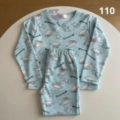 新品 (110) シナモロール パジャマ 総柄 リボン付き サンリオ 年中素材
