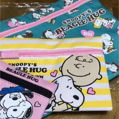 スヌーピーのポーチ3点セット(♪)
