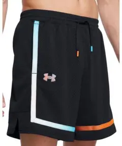 UAベースライン ファイアアンドアイス メッシュショーツ（バスケットボール）