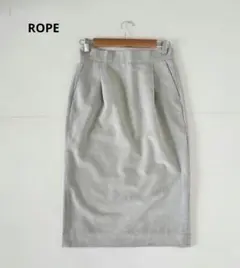 ロペ★ROPE★ポケット付き バックスリット タック タイトスカート 38