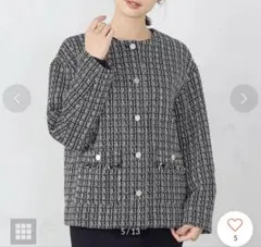 COMME CA ISM（コムサイズム）ファンシー ツイード ジャケット