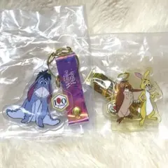 一番くじ くまのプーさん J賞 アクリルチャーム　イーヨー　オウル　ラビット