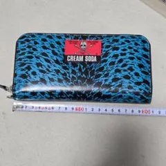 e*i様 【未開封】クリームソーダ　豹柄　長財布　ミントブルー　ピンクドラゴン 楽天市場】CREAM SODAクリームソーダCSヒョウ柄財布MINTBLUEPD23GS