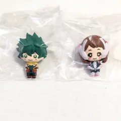 僕のヒーローアカデミア　原画展　にょきんと　緑谷　麗日　マスコットフィギュア