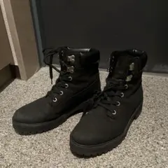 Timberland ブラック ワークブーツ 8.5W 25.5cm