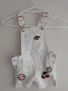 H&M 刺繍デザイン オーバーオール US 2-3Y（90センチ）