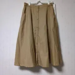 THE EMPORIUM ベージュ フレアスカート M