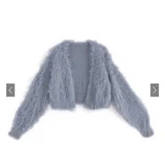 GRL グレイル フェザーニットクロップド丈カーディガン tt014