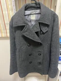 y*a様 HARVARD ウール ピーコート M グレー